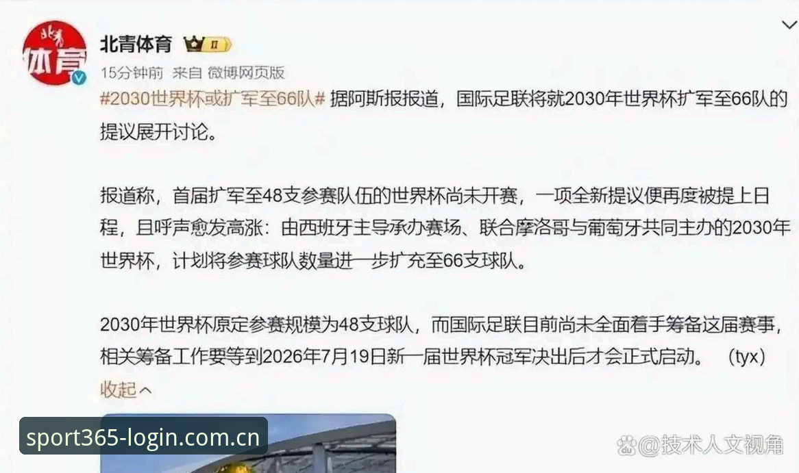 世界杯扩军至66队的3大影响：中国男足迎来20年最佳契机